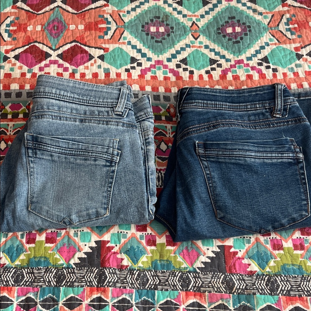 Democracy Jeans: 2 pairs for price of 1. Dark and light with “ab technology “